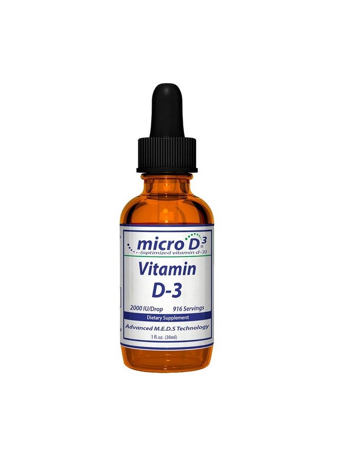 Nutrasal نوتراسال ميكرو D3 قطرات فيتامين D-3 - تركيز عالي (2 مليون وحدة دولية) فيتامين D3 مع تقنية النانو وامتصاص يصل إلى 10 مرات أكثر - 1 أونصة (30 مل) - Image 1