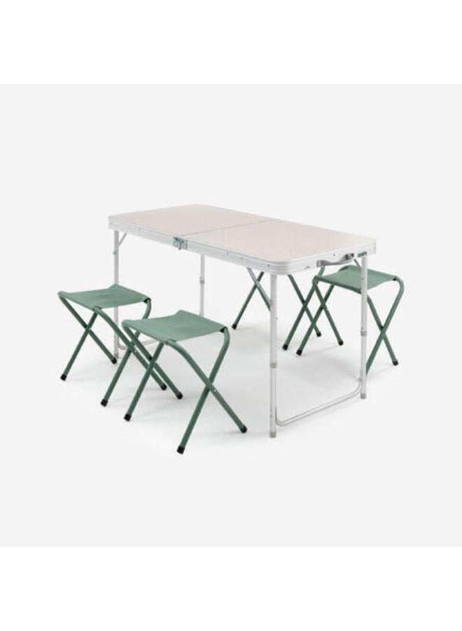 Quechua FOLDING CAMPING TABLE - 4 STOOLS - 4 TO 6 PEOPLE - Image 1