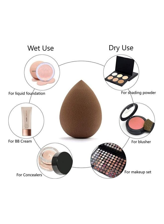 NIBEMINENT Beauty Blender Sponge Brown - Image 3