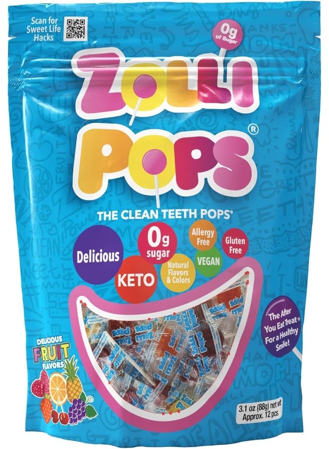 Zollipops Clean Teeth Pops - Mixed Fruit - Image 3
