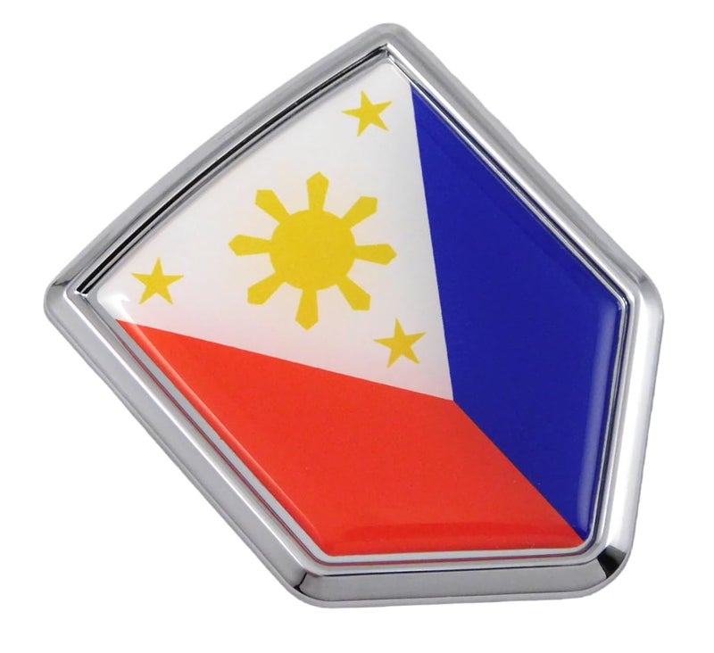 Car Chrome Decals Philippine Flag Philippines Car Auto Chrome Emblem 3D Decal Bumper Sticker - Image 4
