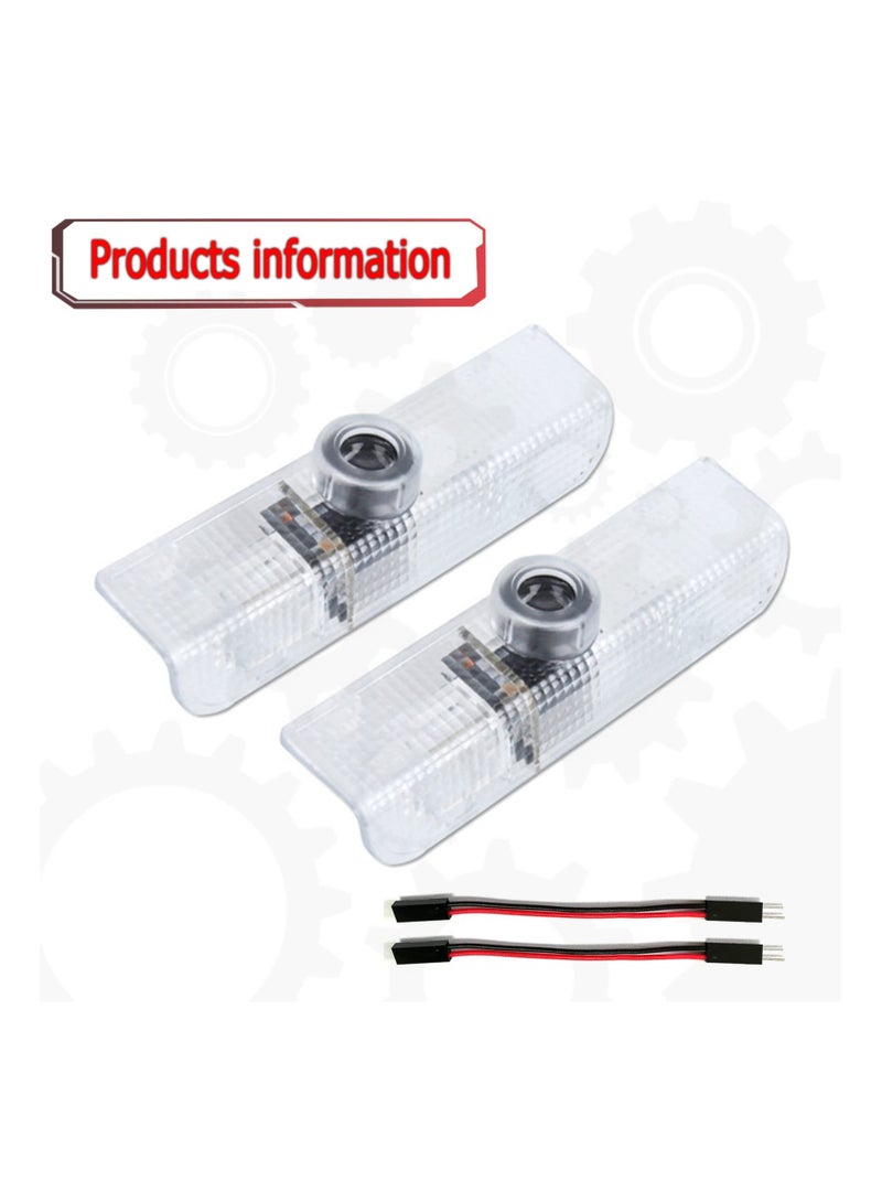 Zikra Car LED Door Lights Projector, Courtesy Welcome Light Vehicle Door Projector Light LED Logo Door Light Compatible with QX56 2004-2010 QX60 2014-2017 JX35 2013-2017 Puddle Light Accessories - Image 5