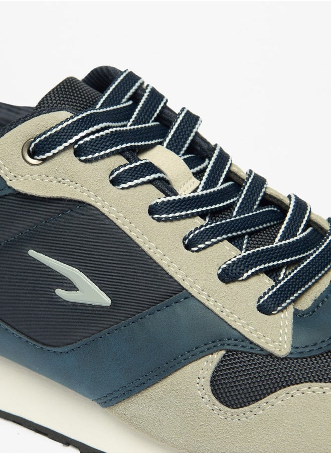 Dash Men's Colourblock Sports Shoes with Lace-Up Closure  - Image 4