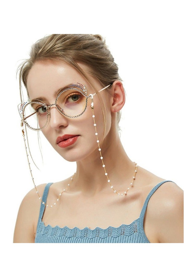 Generic Women's Anti-Slip Beaded Eyeglass Chain  - Image 1