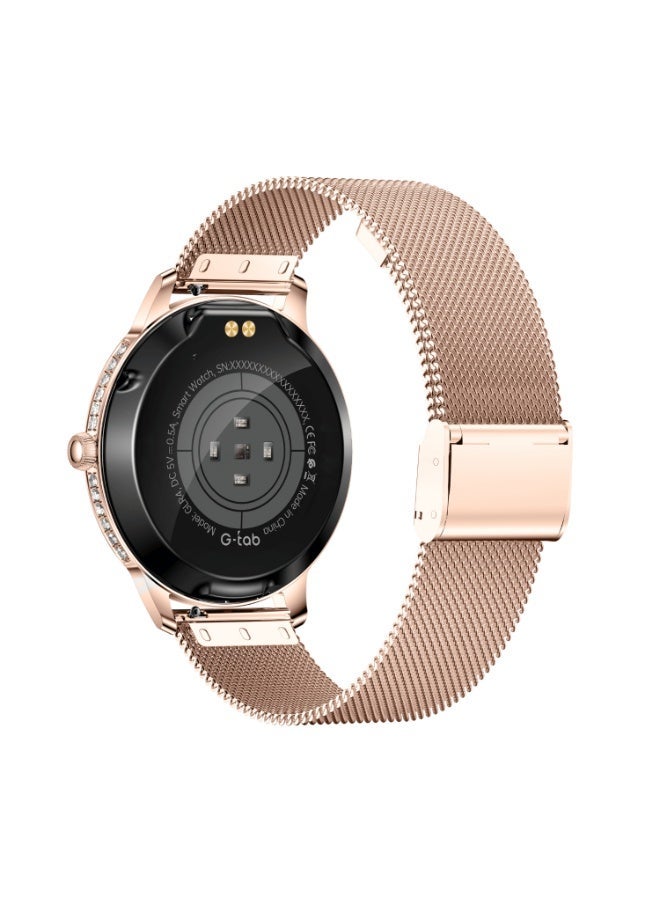 G-Tab GLR4 Women's Smartwatch with AMOLED Display, Bluetooth Connectivity, NFC Support, Health Monitoring, Fitness Tracker, Smart Notifications, Waterproof Design, Smartwatch - Image 2