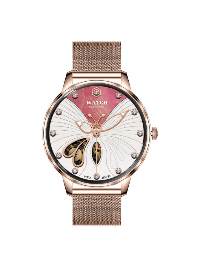 G-Tab GLR4 Women's Smartwatch with AMOLED Display, Bluetooth Connectivity, NFC Support, Health Monitoring, Fitness Tracker, Smart Notifications, Waterproof Design, Smartwatch - Image 3