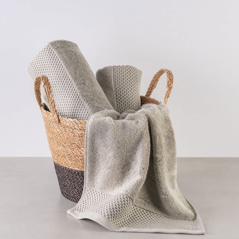 SPREAD SPAIN 100% Micro Modal His & Her Hand Towel, 750 GSM, Highly Absorbent, Soft, Quick Dry, 40x60cm, Set of 2 (Light Grey) - Image 4