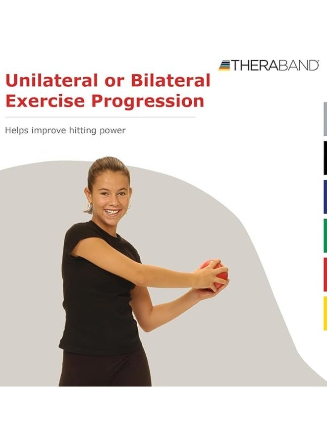 TheraBand Soft Weight Toning Ball – 2.5kg (5.5lbs) – Blue – Non-Slip Weighted Ball for Pilates, Yoga, Strength Training & Physical Therapy - Image 4