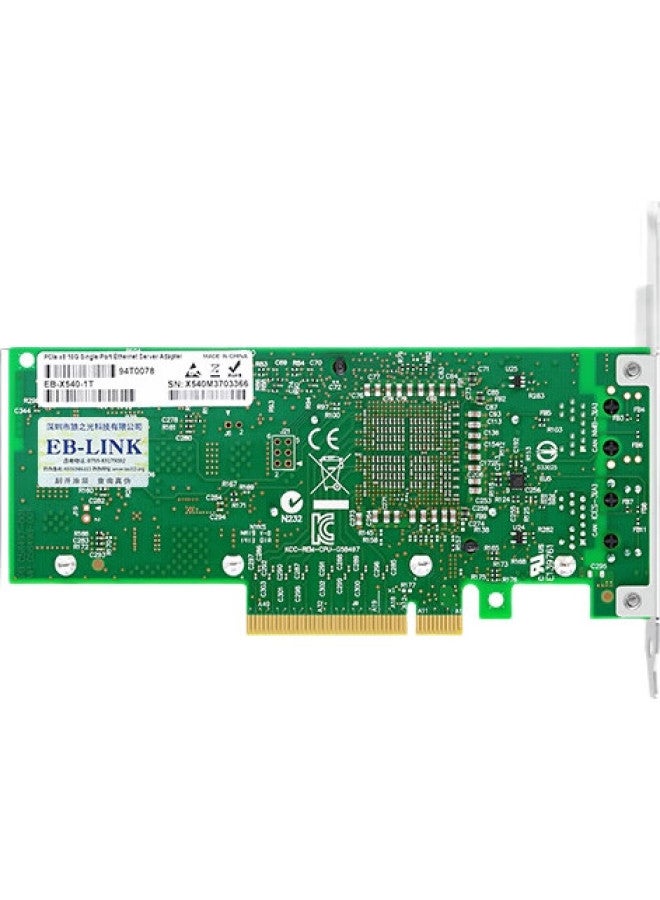 Eb-Link Intel X540 Chip, Pci-E X8 Dual-Port Server Network Card, X540-T2 Network Adapter, 10G Electrical Port, Copper Cable Link Aggregation, Virtual Machine - Image 3