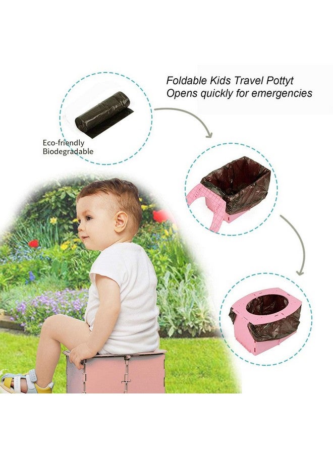 VUFVOID Folding Potty for Kids, Portable Travel Toilet for Toddler, Outdoor Camping, Yellow - Image 4