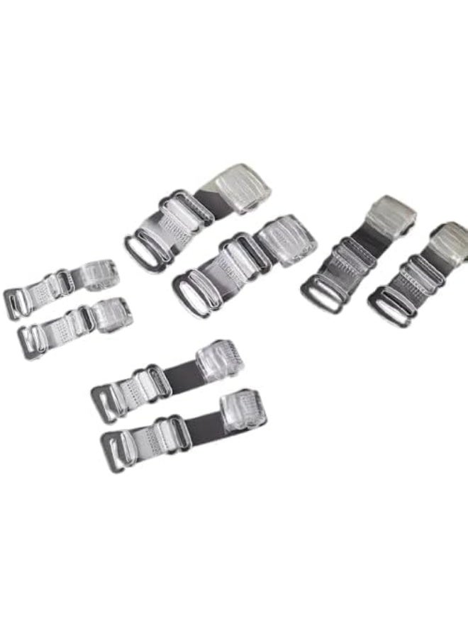 Invisible Bra Straps 12 Pieces - 6 Pairs (Code 7304) – Adjustable & Anti-Slip Clear Straps - Image 1