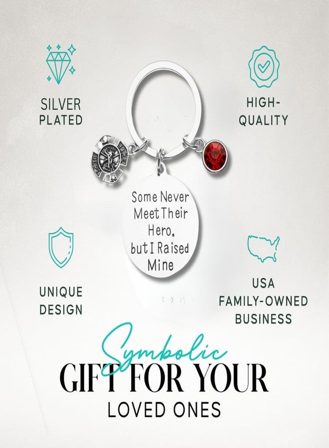 إنفينيتي كوليكشن سلسلة مفاتيح رجال الإطفاء من مجموعة إنفينيتي، البعض لا يقابلون بطلهم أبدًا، لكنني ربّيت بطلي، هدية مجوهرات للأم أو الأب من رجال الإطفاء - Image 5