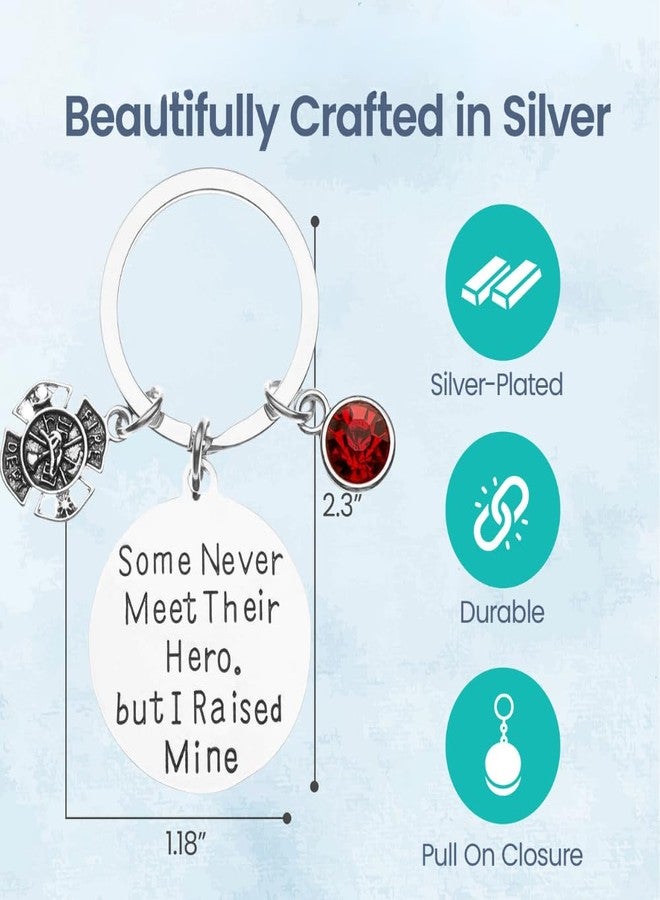 إنفينيتي كوليكشن سلسلة مفاتيح رجال الإطفاء من مجموعة إنفينيتي، البعض لا يقابلون بطلهم أبدًا، لكنني ربّيت بطلي، هدية مجوهرات للأم أو الأب من رجال الإطفاء - Image 4