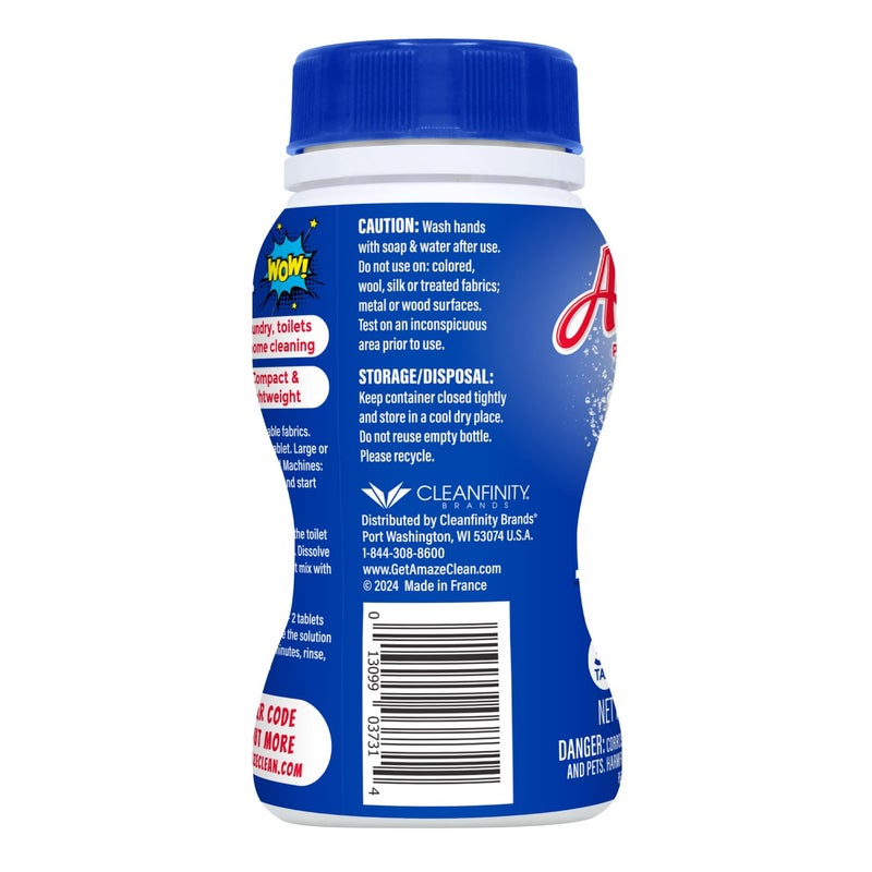 AMAZE Ultra Concentrated Bleach Tablets [32 tablets] - Original Scent - for Laundry, Toilet, and Multipurpose Home Cleaning. No Splash Liquid Bleach Alternative - Image 4