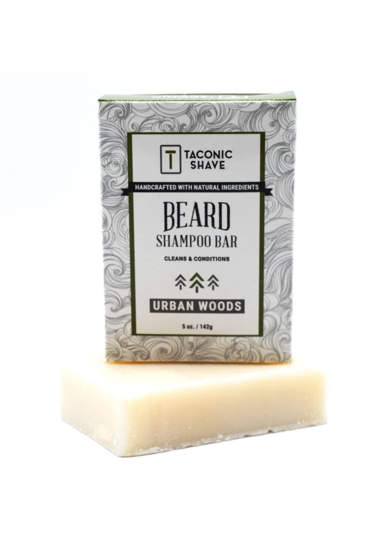 taconic shave Taconic Shave Conditioniing Beard Shampoo Bar 5 Oz, 100% Natural/Handcrafted, Great For Itchy Beards, FIghts Beardruff while softening & Moisturizing with Natural Oils Ingredients- Urban Woods Scent 