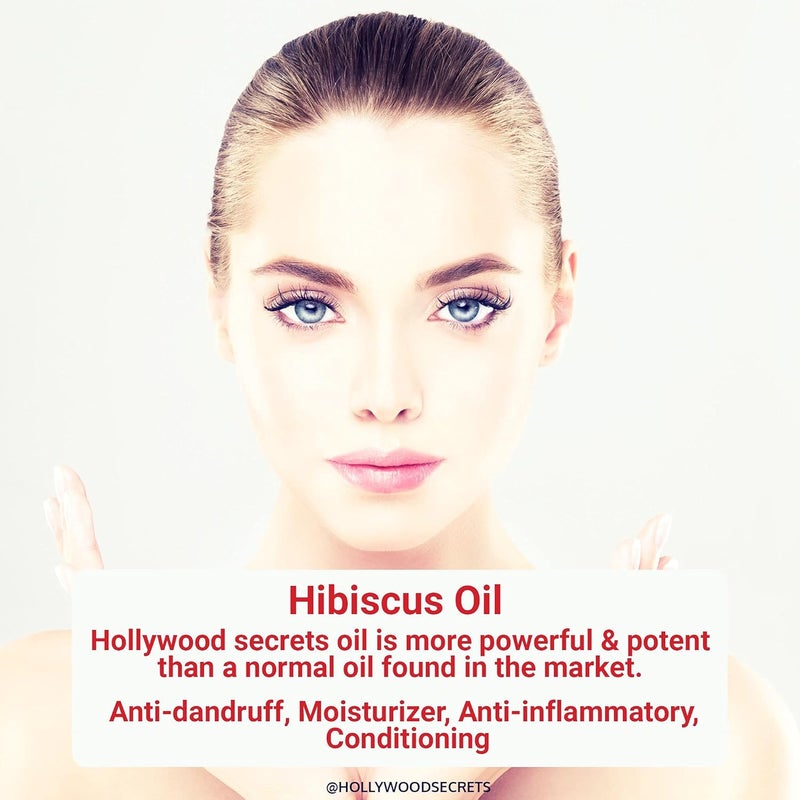 Hollywood Secrets Organic Pure Hibiscus Oil Hair Growth 100 ml - Image 4