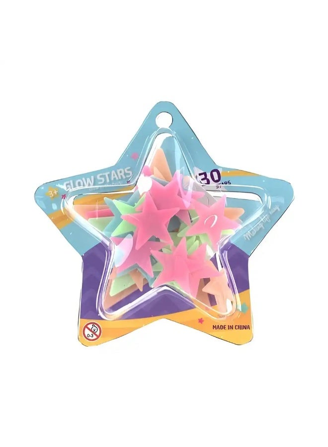 أشكال النجوم تتوهج في الظلام - 3031