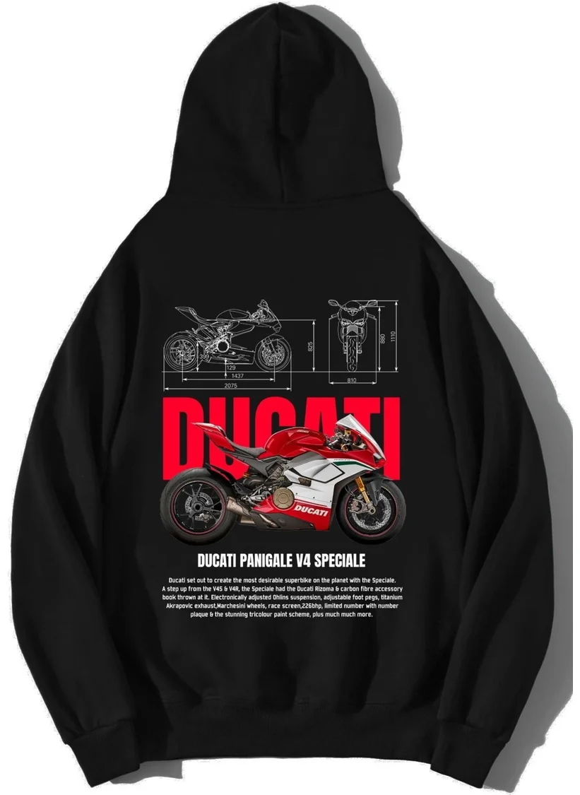 BRZ Collection Unisex Oversize Ducati Panigale V4 Speciale Hoodie