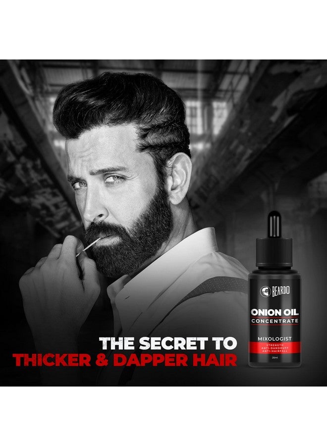 BEARDO Onion Oil Concentrate, 25 Ml (Pack Of 2)|Onion Hair Oil For Hair Growth|Red Onion Hair Oil|Natural|Non-Sticky|Controls Hairfall, 160 Grams - Image 2