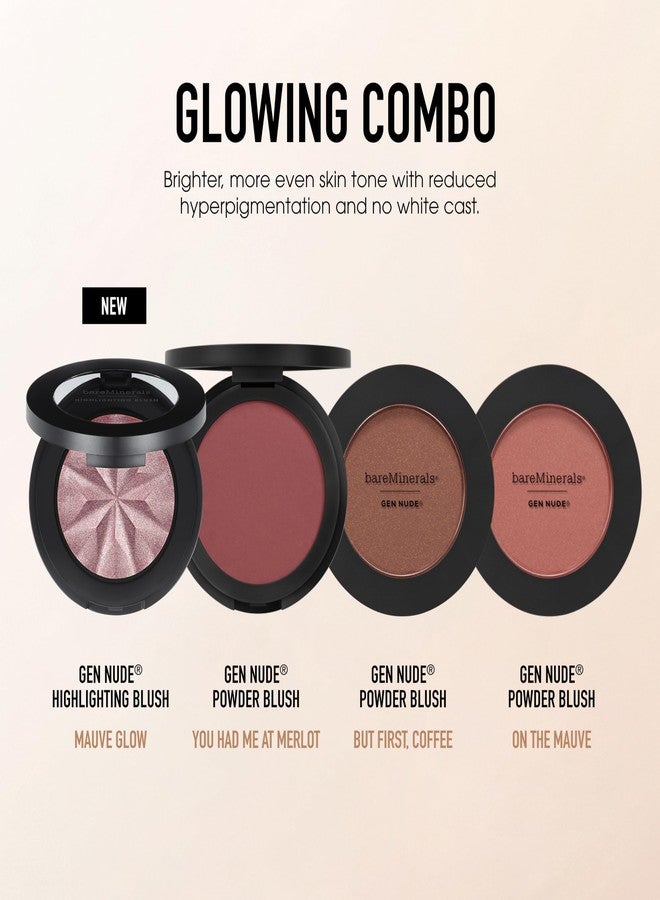bareMinerals Gen Nude Powder Blush, Mineral-Based Pressed Powder Blush - You Had Me at Merlot - Image 5
