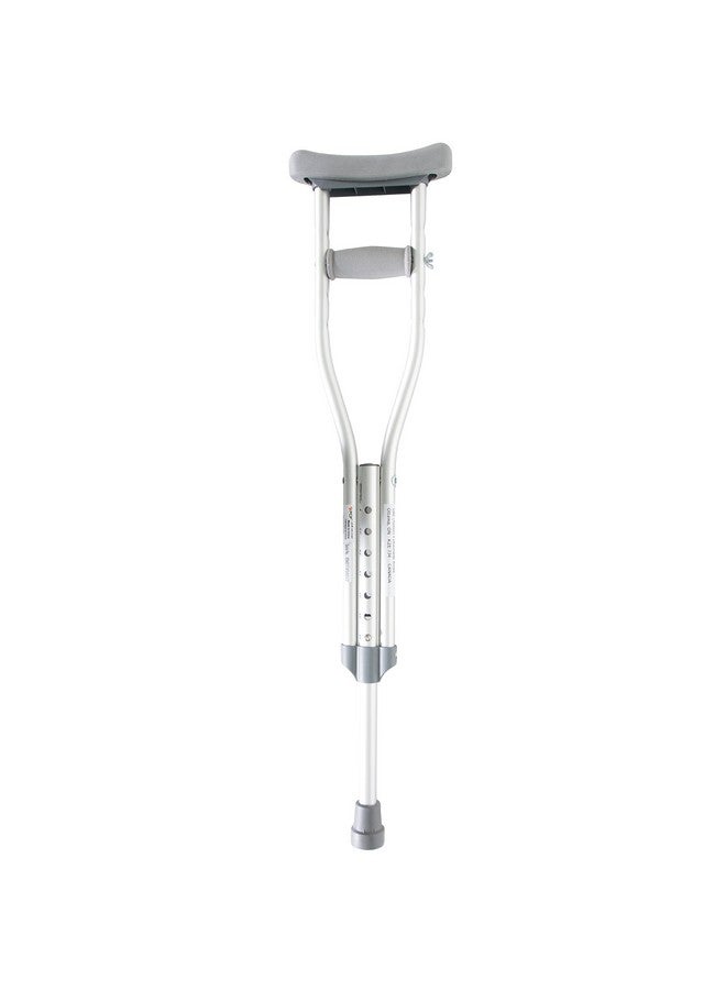 PCP Aluminum Crutches, Push Button Adjustable Height, Lightweight, 1 Pair, Kids Child Size (4'0" to 4'6") - Image 2