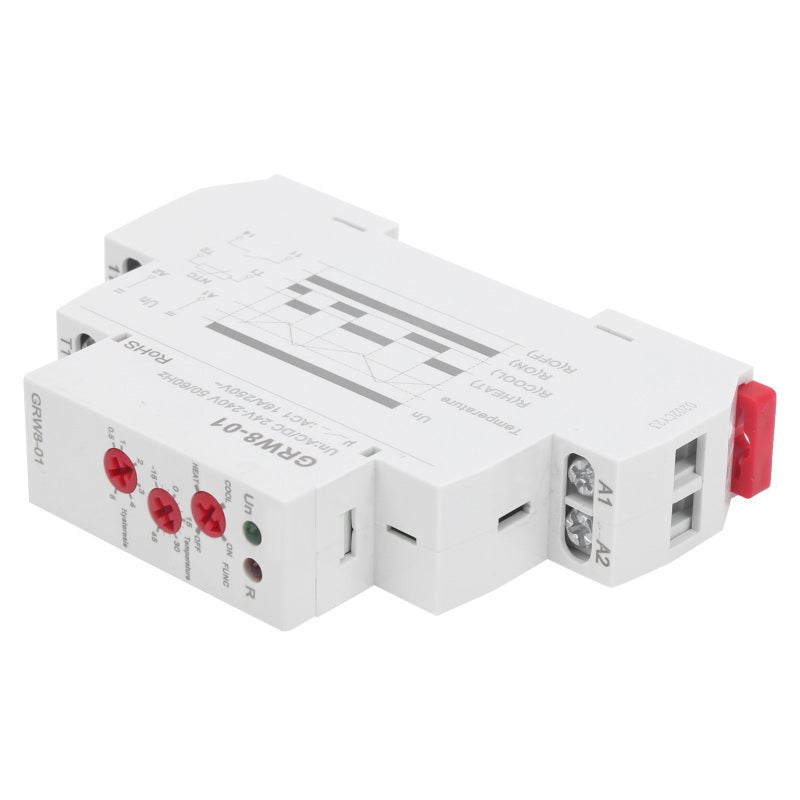 GEYA Temperature Control Relay AC/DC 24V-240V Heating/Cooling Mode Selection - LED Status Indication Temperature Monitor for Industrial & Commercial Temperature Regulation - Image 4