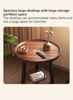 Sharpdo Living Room Small Household Sofa Side Table Small Round Table Carbon Steel High Temperature Paint Process  - Image 2