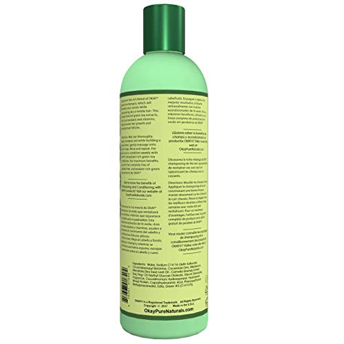 OKAY GREEN TEA NOURISHING ANTIOXIDANT RICH SHAMPOO 12oz / 355ml - Image 2