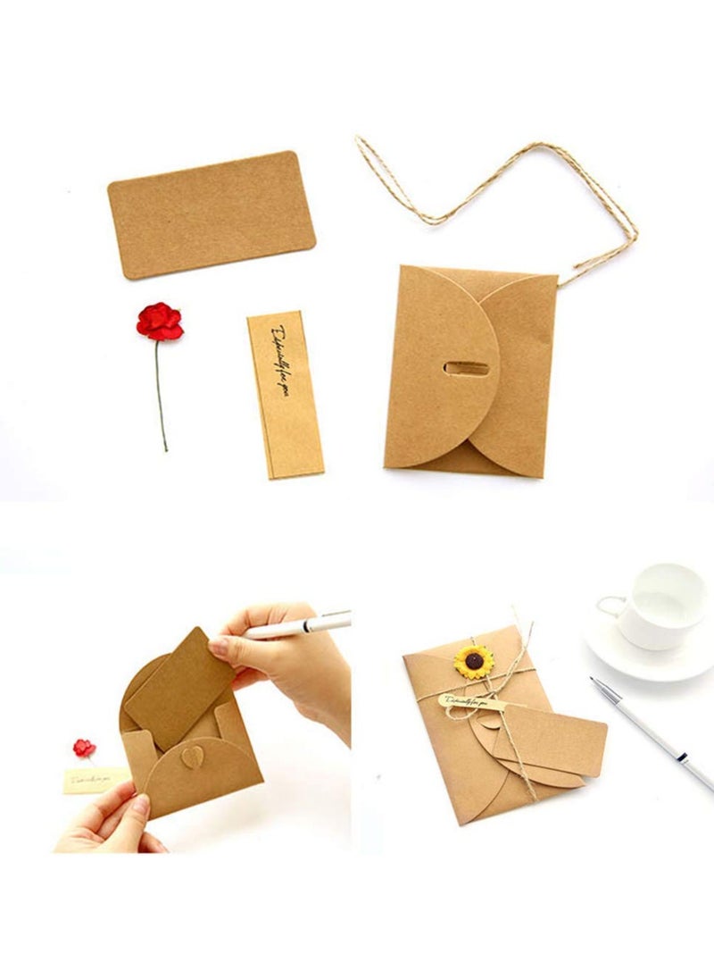 phomemo 4 Pack Flower Pattern Thank You Card Handmade Invitation Greeting Card Wish Card for Wedding Birthday Festival  - Image 5