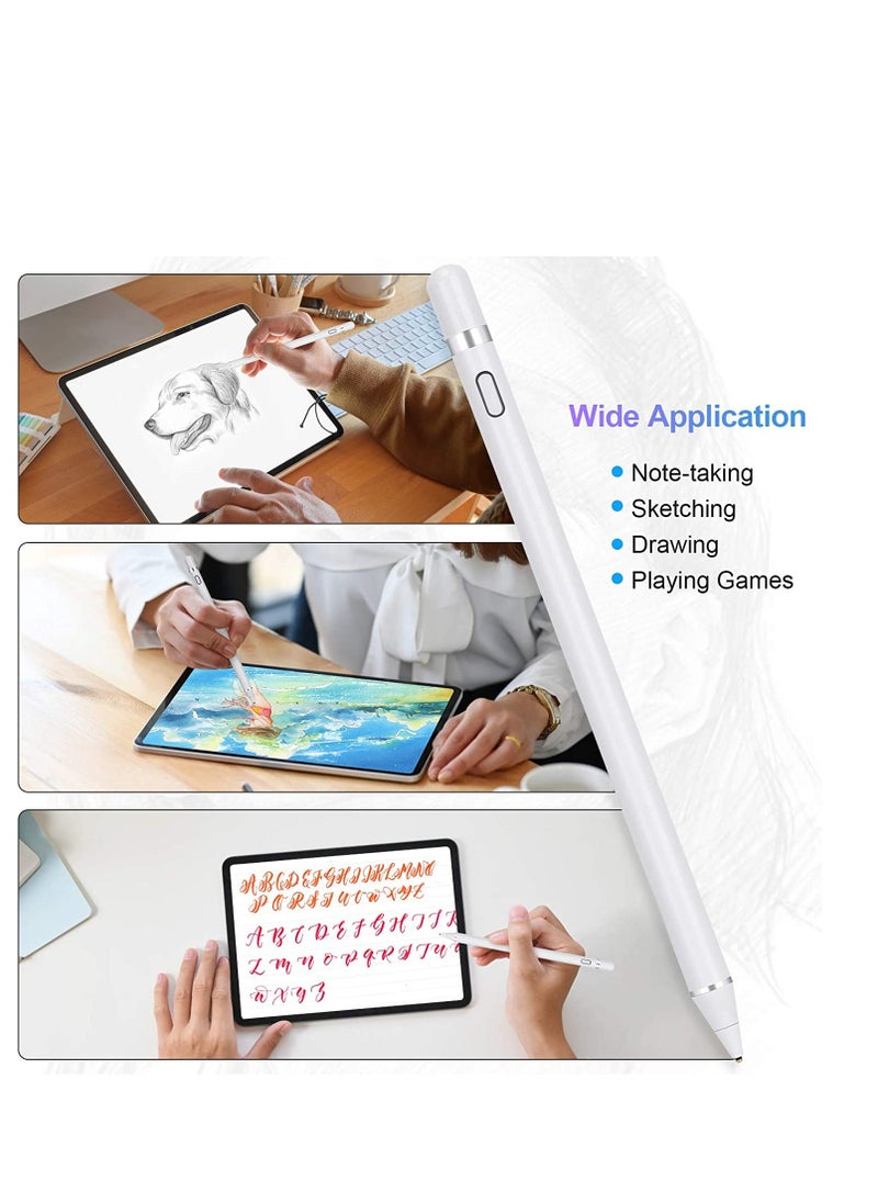 Facehub47 - Rechargeable Active Stylus Touch Pen,High Precision and Sensitivity Capacitive Stylus Compatible with iOS,Android,iPad,Samsung,Tablet Touchscreen Device(No bluetooth function) - Image 1