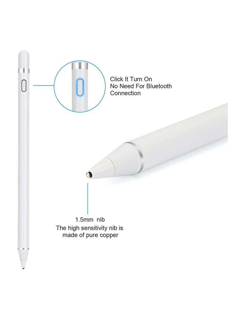 Facehub47 - Rechargeable Active Stylus Touch Pen,High Precision and Sensitivity Capacitive Stylus Compatible with iOS,Android,iPad,Samsung,Tablet Touchscreen Device(No bluetooth function) - Image 1