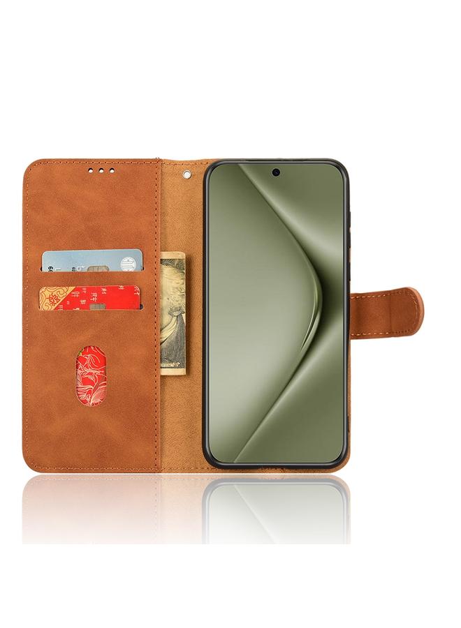 Zaboon Case For Huawei Pura 70 Pro Skin Feel Magnetic Flip Leather Phone Case - Image 4