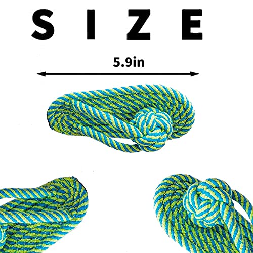 Agirav Tail Dog Toys + Dog Chew Toys + Puppy Teething Toys + Rope Dog Toy + Dog Toys for Small to Medium Dog Toys + Dog Toy Pack + Tug Toy + Dog Toy Set + Washable Cotton Rope for Dogs (Pack of 6) - Image 4