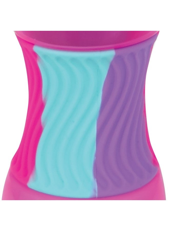 نوبي كوب Nuby No Spill Sili Bands سعة 10 أونصة مزود بفوهة ناعمة مع شريط سيليكون سهل الإمساك - وردي - Image 3