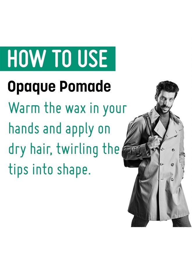 Framesi Barber Gen Opaque Pomade, 3.4 fl oz, Pomade for Men, Matte Hair Wax