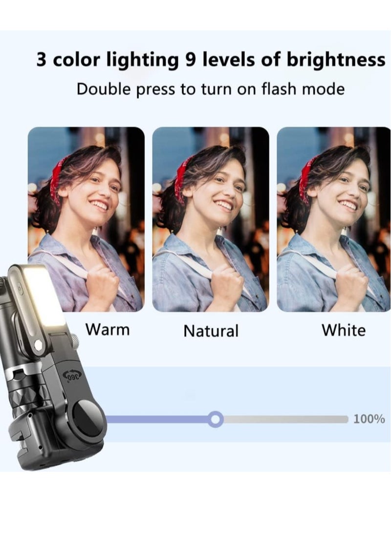 TIGER "4-in-1 Gimbal Stabilizer for Smartphones – Extendable Selfie Stick & Tripod with 3-Axis Stabilization, Face Tracking, 360° Rotation, and Auto Balance for iPhone/Android" - Image 4