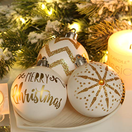 Sea Team 60mm/2.36" Set of Colorful Painted Sparkling Ornaments and Hanging Baubles for Christmas Tree - 30 Pieces - Image 4