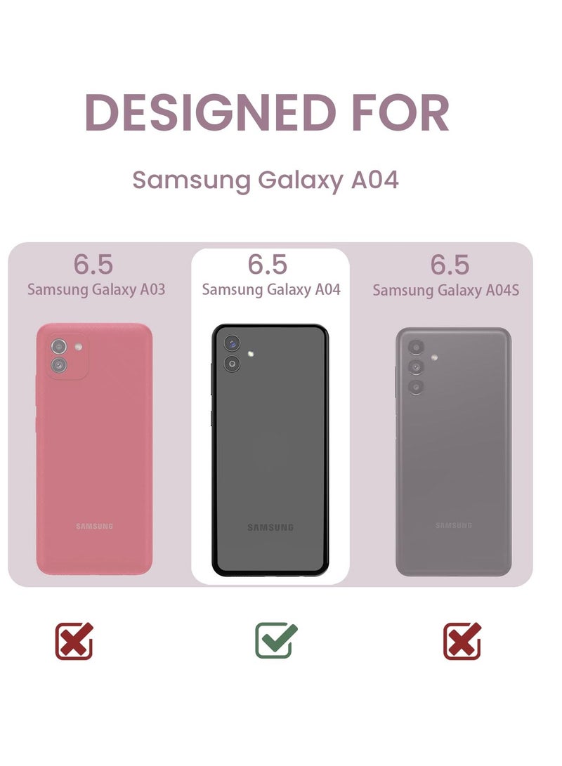 BORTONY Samsung Galaxy A04 Case Phone Stand Magnetic Car Mount Folding Kickstand and Finger Grip Protective Cover for Samsung A04 - Image 2