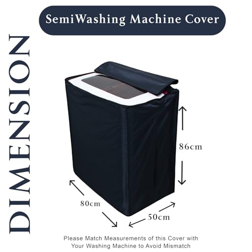Star Weaves Polyester Washing Machine Cover Compatible for LG 6 KG Semi-Automatic Top Loading P6001RG, Blue - Image 3