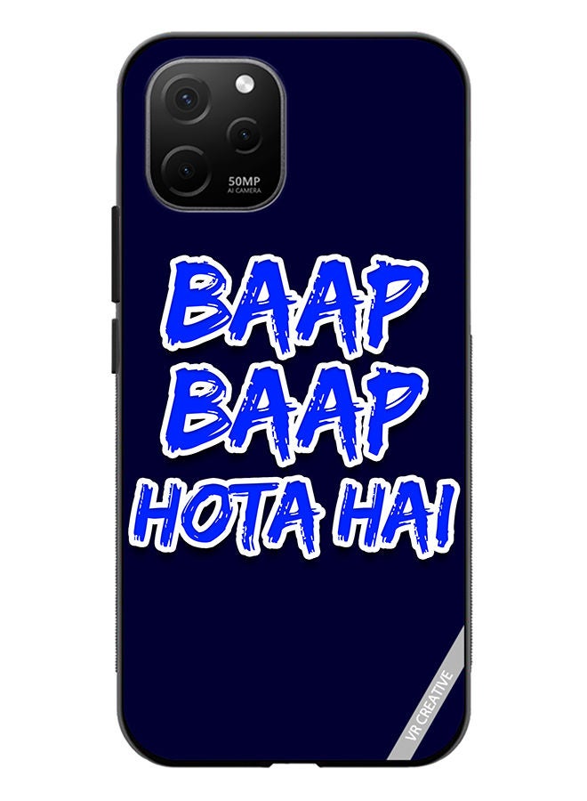 VR CREATIVE Protective Case Cover For Huawei Nova Y61 Baap Baap Hota Hai Hindi Meme Quote Design Multicolour - Image 1