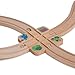 ORBRIUM Wooden Train Track Accessories Set Premium Cross Track for Wooden Railway Compatible with Thomas Friends Brio IKEA Melissa Doug STEM Toys - Image 4
