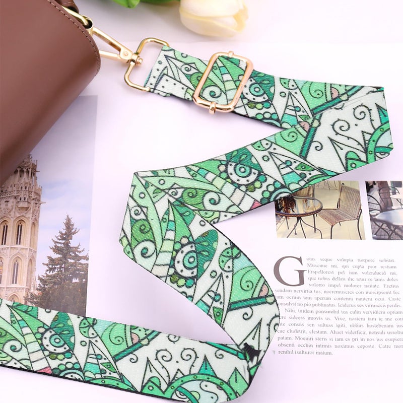 Grosun 6 Pieces Purse Straps Replacement Crossbody Straps for Purses 1.5 Inches Purse Strap Purse Replacement Straps for Handbags Shoulder Strap (Feather Style) - Image 3