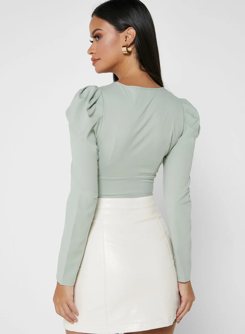 ELLA Puff Sleeve Top