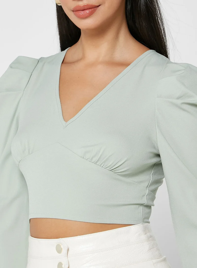 ELLA Puff Sleeve Top