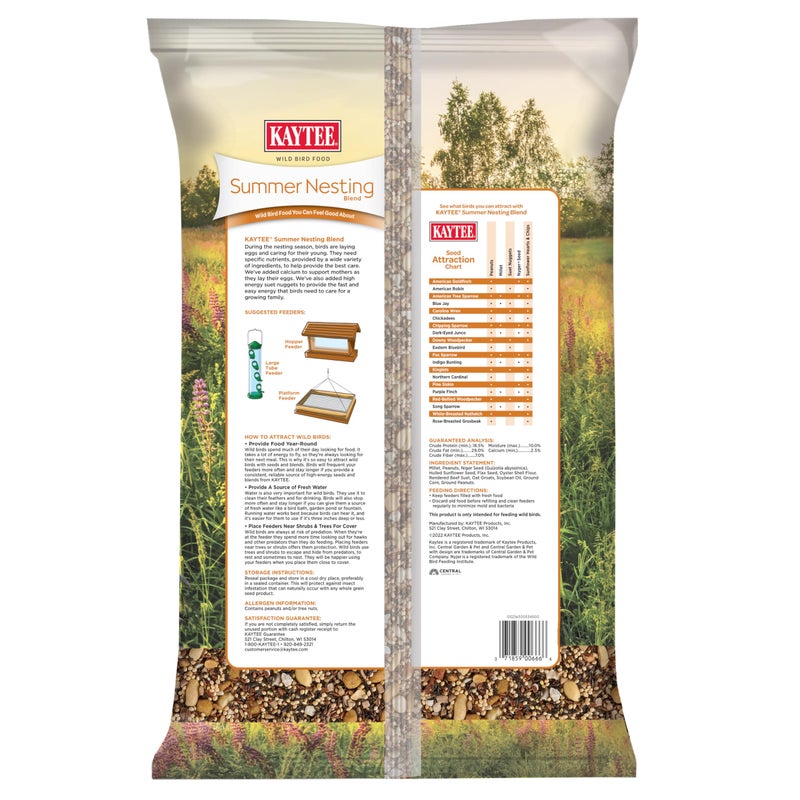 Kaytee Wild Bird Food, Summer Nesting Seed Blend, 8 lb - Image 2