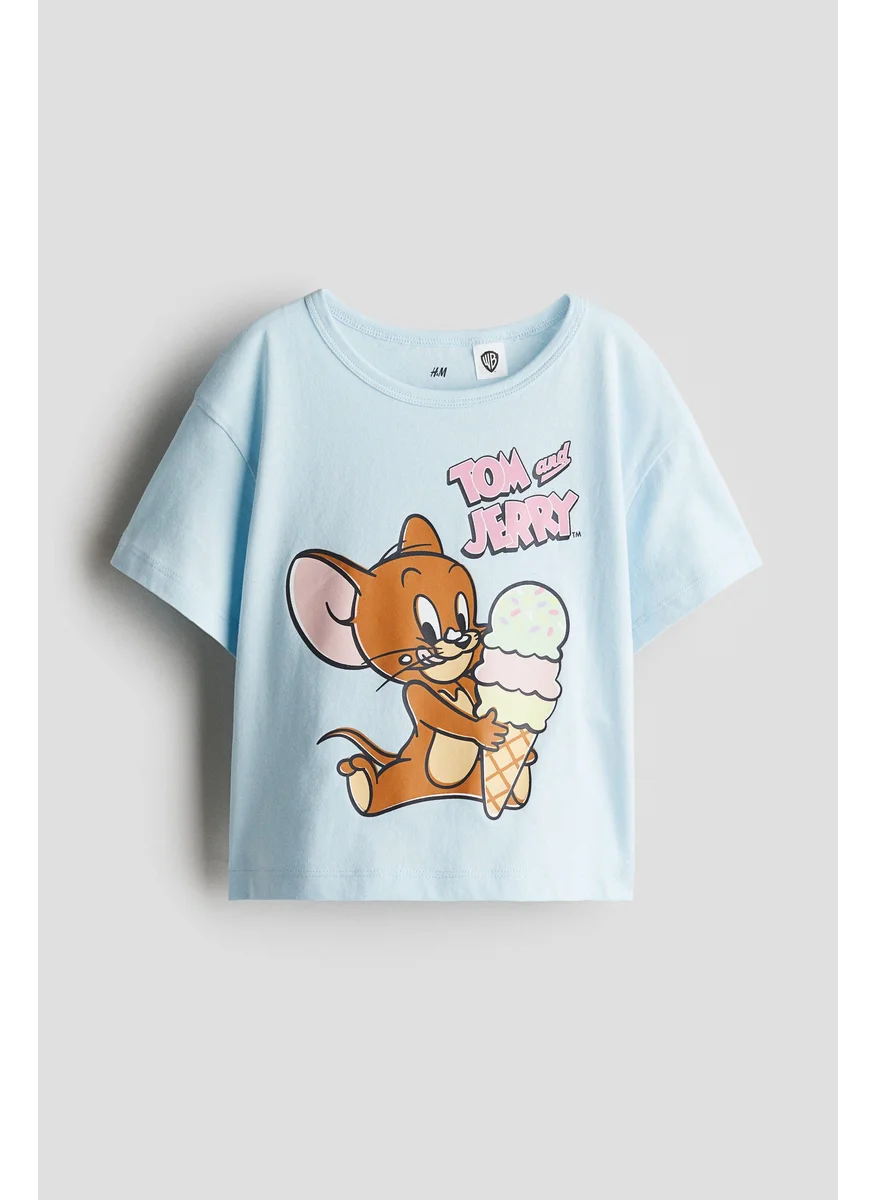 اتش اند ام Printed Cotton T-Shirt