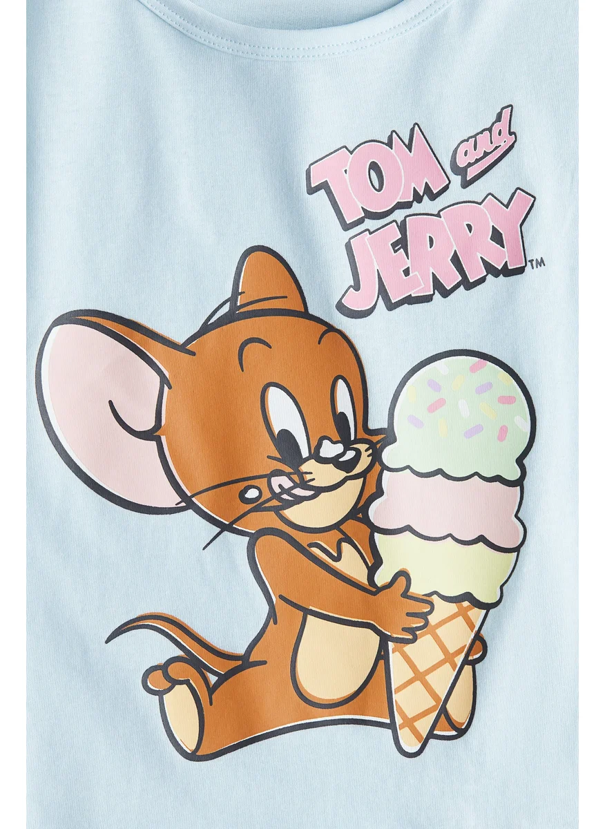 اتش اند ام Printed Cotton T-Shirt