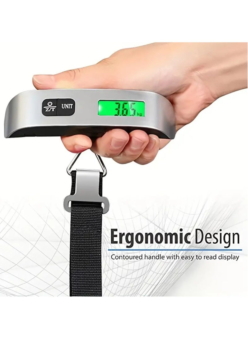 Bexow - BEXOW Digital Luggage Scale, Portable Handheld Scale with LCD Display, 50kg/110lb Capacity for Travel, Baggage Weighing - Image 1