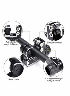 SYOSI Pipe Cutter 3-28mm, Mini Tubing Cutter Tool Pipe Cutter for Cutting Pipes of Copper, Brass, PVC Aluminum, PVC Plastic Steel Tubes  - Image 4