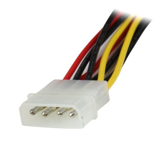StarTech.com 12in LP4 to 2x Latching SATA Power Y Cable Splitter Adapter - 4 Pin LP4 to Dual SATA Y Splitter (PYO2LP4LSATA) - Image 2